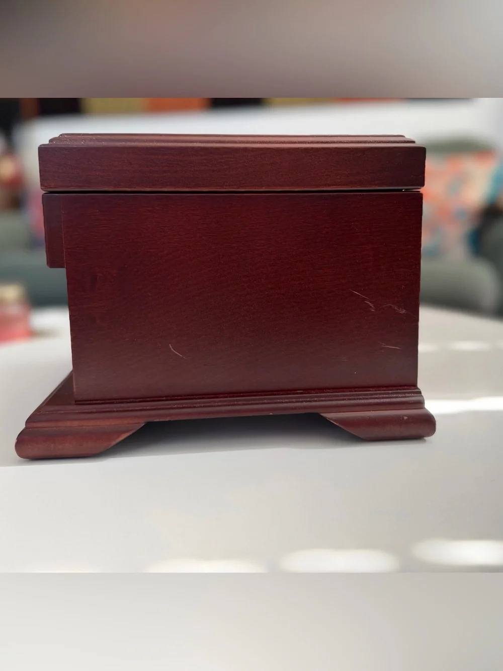 Cherry Wooden Jewelry Box Kathryn White